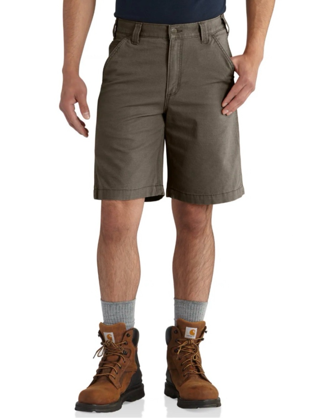 Men’s Carhartt Rugged Flex Relaxed Fit Rigby Dungaree Canvas Work Shorts Size 36